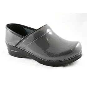 Click here to buy Sanita Professional in Grey Patent Leather by Sanita.