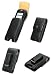 AUTHENTIC CELLET NOBLE LEATHER CASE POUCH (with BELT CLIP) + CAR CHARGER for RIM BLACKBERRY 8100 PEARL - RETAIL PACKAGING