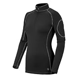 Micro Power Stretch Zip T Long Sleeve Shirt - Women's by Mountain Hardwear