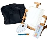 Enlarge toy image: ARTIST PAINTING EASEL WATERCOLOUR PAINT BRUSHES PALETTE - infant and baby development