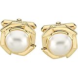 14K Yellow Gold Mabe Pearl Cufflinks