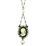 Kimberlys Cameos Vintage Faux Pearl Chain Necklace 41oIw4euAzL. SL160 Kimberlys Cameos Vintage Faux Pearl Chain Necklace