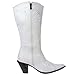 JohnFashion Women's Mid-calf Sequin Beaded embroidered Cowgirl Boots