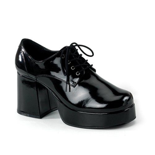JAZZ-02, Men's Costume or Halloween Disco Shoes in Zebra, Cheetah, Glitter, Black or White