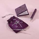 BEADED PEN/NOTEPAD/POUCH SET