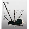 Great Highland Dudelsack Blau-Gr�n - Bagpipe