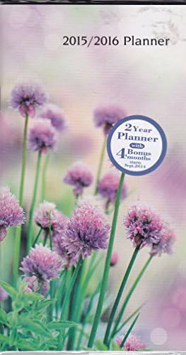 Lovett International 2015/2016 Two Year Planner, 6.75 X 3.75 (Purple Flowers)