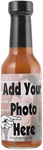 CUSTOM Label Hot Sauces with your Photo or Logo as a private label or PERSONALIZED Gift (Red Savina Habanero - Very Hot)