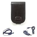 Brown Belt Clip Leather Carrying Case for Blackberry 7100 7100g, 7100t, 7100r, 7100v, 7100x , 7130e, 8700, 8700g, 8703e, 8700e, Blackberry 8800 Case + Car Charger + Travel Charger for Blackberry 8800 8700e 8700g 8703e