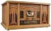 Excalibur RD54 3-in-1 Music Player (Honey Wood Finish)