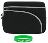 HP 2530P SL9600 12.1-Inch Laptop Sleeve Case - Tri-Pocket Black