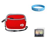 Scratch Resistant Protector Case for 4.3 Inch Magellan Roadmate GPS 2035 1424 1424-lm 4350 1440 (Red Glove) + Screen Protector for Widescreen GPS Systems + Sumaclife Tm Wisdom*courage Wristband