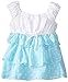 Youngland Little Girls' Tiered Chiffon Polka Dot Legging Set