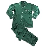 Famous Brand - Mens Long Sleeve Pajamas, Forest Green