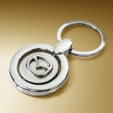 Mazda Logo Silver Spinner Key Chain