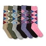 Adult Argyle Knee High Riding Socks