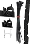 GE 18166 Cord Management Kit, Plastic Cable Ties/Spiral Wrap/Clips
