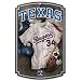 Texas Rangers Throwback Jersey Wood Sign
