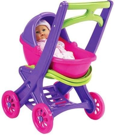 American Plastics On-the-Go Stroller Includes Removable cradle with seat that folds up to use as stroller