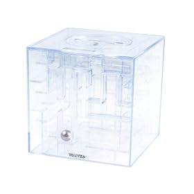 Wanted - WA0826 - Tirelire Maze - Plastique - Transparent
