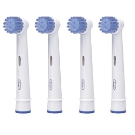 Braun Oral-B EB17-4 Sensitive Clean Replacement Rechargeable Toothbrush Heads 4-Pack