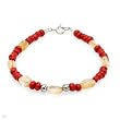 Bracelet With Citrines and Simulated gems Crafted in 925 Sterling silver Length 6.5in