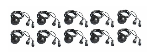 10 Compact Recessed Small White LED Lights Lighting Wood Deck Yard Garden Patio Stairs Landscape Outdoor Flush Mount Installation Kit