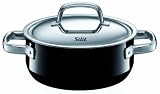 Silit 220180011 Bratentopf mit Deckel 20 cm, piano black