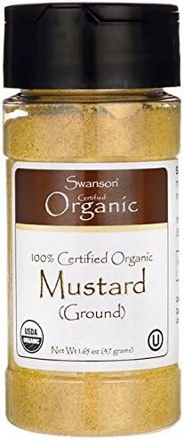 Swanson 100% Certified Organic Mustard (Ground) 1.65 oz (47 grams) Pwdr
