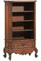 Heirloom 64"h Single Open Bookcase, OPEN, ANTIQUE OAK
