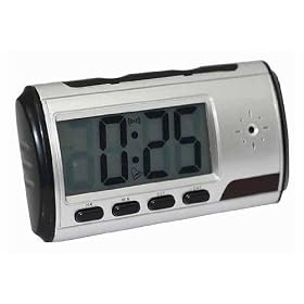 SPY CAMERA HIDDEN CAM CCTV in a DIGITAL ALARM CLOCK for SECURITY with REMOTE CONTROL