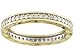 10KT .50CTW DIAMOND SATIN AND DIAMOND CUT ETERNITY BAND