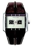 Police P-Matrix Gents Brown Leather Beige dial watch