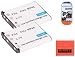 Pack Of 2 NP-45 Batteries For Fujifilm FinePix XP20 XP22 XP30 XP50 XP60 T350 T360 T400 T500 T510 T550 T560 JX500 JX520 JX550 JX580 JX590 JX700 JX710 JZ700 Digital Camera + More!!