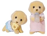 from Flair Sylvanian Families Golden Labrador Twins Model 4161