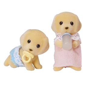 Sylvanian Families Golden Labrador Twins