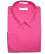 Men's HOT PINK FUCHSIA Color Dress Shirt w/ Convertible Cuffs