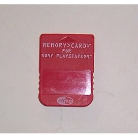 Red Playstation Memory Card