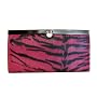 Sasha Fuschia Zebra Print Faux Leather Wallet