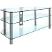Centurion GT5 Clear Premium Contemporary Design Flat Screen 32"-60" Glass Stand