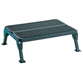 Folding Single Platform Step Non-skid surface Motorhome Step 24" x 16" & 4-8" Ta