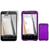 iNcido Brand HTC Inspire 4G/Desire HD Combo Rubber Purple Protective Case F ....