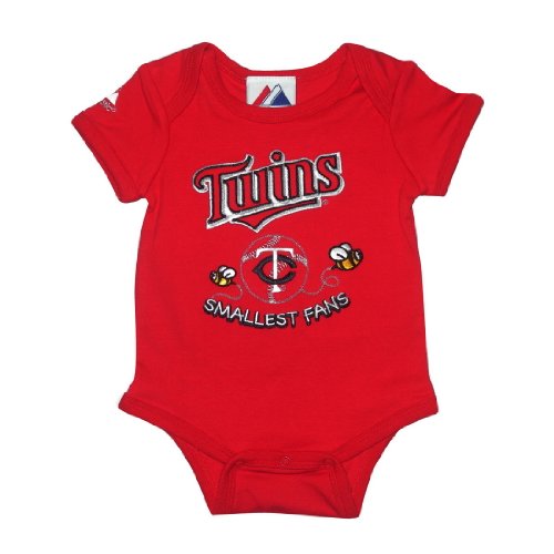 Majestic Minnesota Twins MLB Baby / Infant One-Piece Bodysuit / Romper / Onesie (Size: 3-6)