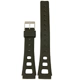 Watch Band Replacement Rubber Plastic Black Textured To Fit Sport Watch 18mm