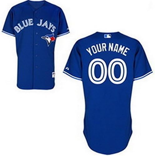 SuJe Men's Toronto Blue Jays Custom Jersey Alternate Royal Blue Size S-3XL
