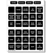 BLUE SEA 4217 LABEL KIT DC WATERPROOF