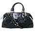 Coach Ashley Grey/Black Sateen Signature Large Satchel Bag 15440