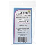 Heat Press Batting Together, 3/4-Inch by 10-Yard, White