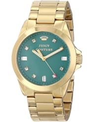 Juicy Couture Womens 1901110 Stella Turquoise Jewel Toned Dial Watch