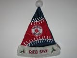 BOSTON RED SOX 19" Plush Christmas SANTA HAT with Team Logo & Team Colors